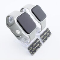 Bandmeister® Armband Silikon für Apple Watch fog M/L 42/44/45/49mm