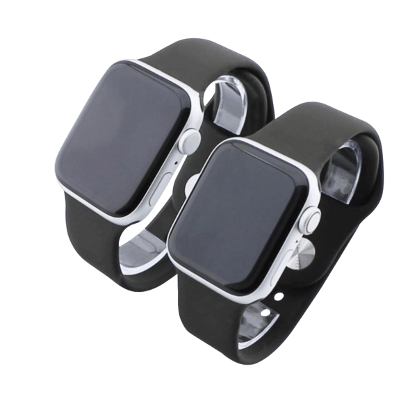 Bandmeister® Armband Silikon für Apple Watch dark M/L 38/40/41mm
