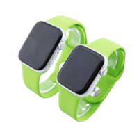 Bandmeister® Armband Silikon für Apple Watch green S/M 38/40/41mm
