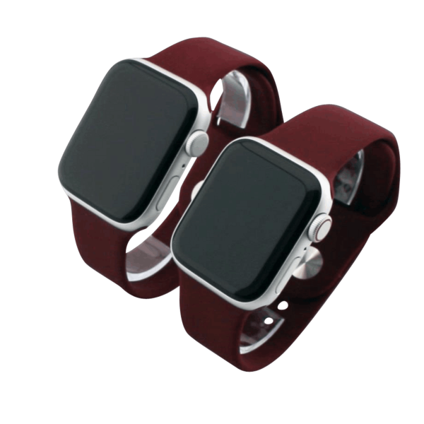 Bandmeister® Armband Silikon für Apple Watch wine M/L 38/40/41mm