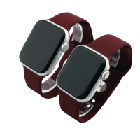 Bandmeister® Armband Silikon für Apple Watch wine M/L 38/40/41mm