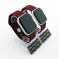 Bandmeister® Armband Silikon für Apple Watch wine M/L 38/40/41mm