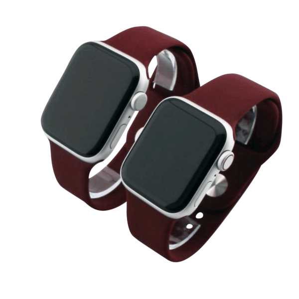 Bandmeister® Armband Silikon für Apple Watch wine M/L 42/44/45/49mm