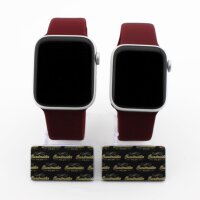 Bandmeister® Armband Silikon für Apple Watch wine M/L 42/44/45/49mm