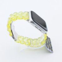 Bandmeister® Armband 3-Segment Kunstharz yellow für Apple Watch 38/40/41mm