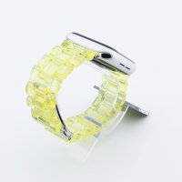 Bandmeister® Armband 3-Segment Kunstharz yellow für Apple Watch 42/44/45mm