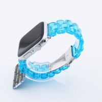 Bandmeister® Armband 3-Segment Kunstharz blue für Apple Watch 38/40/41mm
