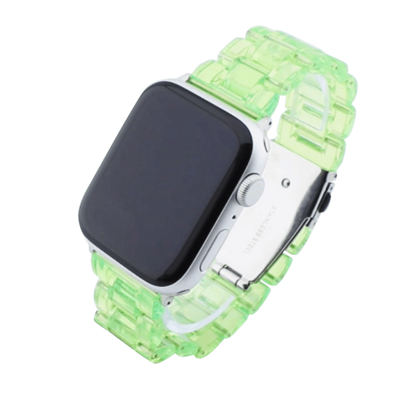 Bandmeister® Armband 3-Segment Kunstharz green für Apple Watch 38/40/41mm