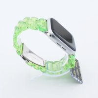 Bandmeister® Armband 3-Segment Kunstharz green für Apple Watch 38/40/41mm