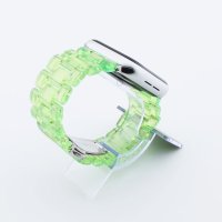 Bandmeister® Armband 3-Segment Kunstharz green für Apple Watch 42/44/45mm