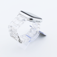 Bandmeister® Armband 3-Segment Kunstharz transparent für Apple Watch 38/40/41mm