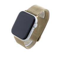 Bandmeister® Armband Milanaise Magnetverschluss mit Bandmeister-Logo für Apple Watch gold 42/44/45/49mm