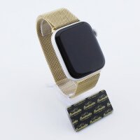 Bandmeister® Armband Milanaise Magnetverschluss mit Bandmeister-Logo für Apple Watch gold 42/44/45/49mm