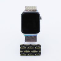 Bandmeister® Armband Milanaise Magnetverschluss mit Bandmeister-Logo für Apple Watch psychedelic schmieröl 38/40/41mm