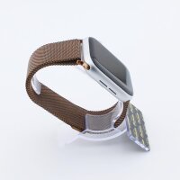 Bandmeister® Armband Milanaise Magnetverschluss mit Bandmeister-Logo für Apple Watch brown 38/40/41mm