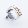 Bandmeister® Armband Silikon Sport Hexagon white-rainbow für Apple Watch 38/40/41mm
