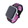 Bandmeister® Armband Silikon Sport Hexagon black-purple für Apple Watch 38/40/41mm