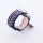 Bandmeister® Armband Silikon Sport Hexagon blue-pink für Apple Watch 38/40/41mm