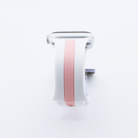 Bandmeister® Armband Silikon Rally Racer white-pink für Apple Watch 38/40/41mm