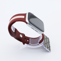 Bandmeister® Armband Silikon Rally Racer wine red für Apple Watch 38/40/41mm