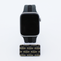 Bandmeister® Armband Silikon Rally Racer gray-black für Apple Watch 38/40/41mm