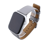 Bandmeister® Armband Echtleder York gray für Apple Watch 42/44/45mm