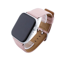 Bandmeister® Armband Echtleder York pink für Apple Watch 42/44/45mm