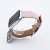 Bandmeister® Armband Echtleder York pink für Apple Watch 42/44/45mm