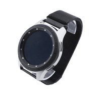 Bandmeister® Armband Milanaise Magnetverschluss mit Bandmeister-Logo black für Federsteg Uhr 20mm