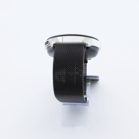 Bandmeister® Armband Milanaise Magnetverschluss mit Bandmeister-Logo black für Federsteg Uhr 22mm