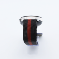Bandmeister® Armband Milanaise Magnetverschluss mit Bandmeister-Logo black-red für Federsteg Uhr 20mm