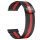 Bandmeister® Armband Milanaise Magnetverschluss mit Bandmeister-Logo black-red für Federsteg Uhr 20mm