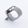 Bandmeister® Armband Milanaise Magnetverschluss mit Bandmeister-Logo silver für Federsteg Uhr 20mm