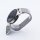 Bandmeister® Armband Milanaise Magnetverschluss mit Bandmeister-Logo silver für Federsteg Uhr 20mm