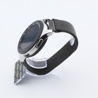 Bandmeister® Armband Milanaise Magnetverschluss mit Bandmeister-Logo gray für Federsteg Uhr 20mm