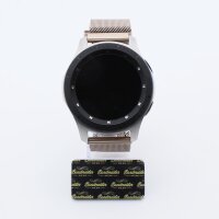 Bandmeister® Armband Milanaise Magnetverschluss mit Bandmeister-Logo champagne für Federsteg Uhr 20mm
