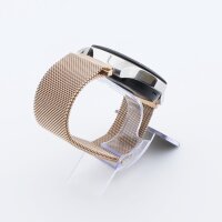 Bandmeister® Armband Milanaise Magnetverschluss mit Bandmeister-Logo rose gold für Federsteg Uhr 22mm