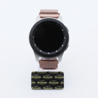 Bandmeister® Armband Milanaise Magnetverschluss mit Bandmeister-Logo rose red für Federsteg Uhr 20mm