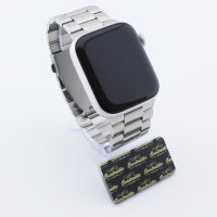 Bandmeister® Armband 3-Segment Edelstahl Business silver für Apple Watch 38/40/41mm