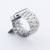 Bandmeister® Armband 3-Segment Edelstahl Business silver für Apple Watch 38/40/41mm