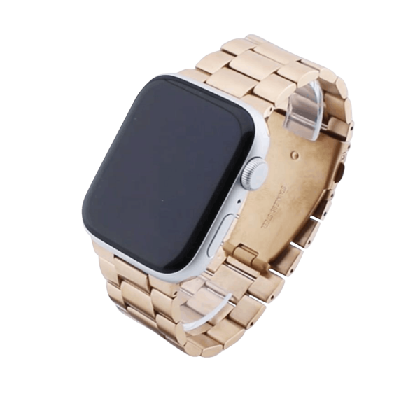 Bandmeister® Armband 3-Segment Edelstahl Business rose gold für Apple Watch 38/40/41mm