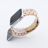 Bandmeister® Armband 3-Segment Edelstahl Business rose gold für Apple Watch 38/40/41mm