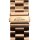 Bandmeister® Armband 3-Segment Edelstahl Business rose gold für Apple Watch 38/40/41mm