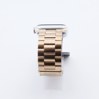 Bandmeister® Armband 3-Segment Edelstahl Business rose gold für Apple Watch 42/44/45mm