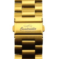 Bandmeister® Armband 3-Segment Edelstahl Business...