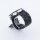Bandmeister® Armband 3-Segment Edelstahl Business mit Bandmeister-Logo black für Federsteg Uhr 20mm