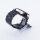 Bandmeister® Armband 3-Segment Edelstahl Business mit Bandmeister-Logo black für Federsteg Uhr 22mm