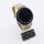 Bandmeister® Armband 3-Segment Edelstahl Business mit Bandmeister-Logo gold für Federsteg Uhr 20mm