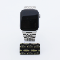 Bandmeister® Armband 7-Segment Edelstahl Enterprise silver für Apple Watch 42/44/45mm