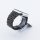 Bandmeister® Armband 7-Segment Edelstahl Enterprise black für Apple Watch 38/40/41mm
